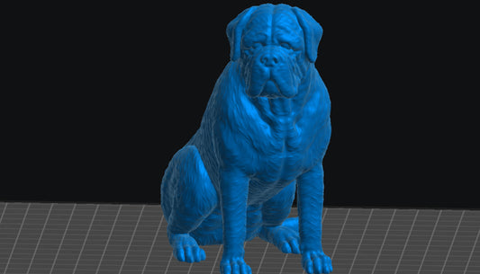 Bull Mastiff Dog (STL File for Download)
