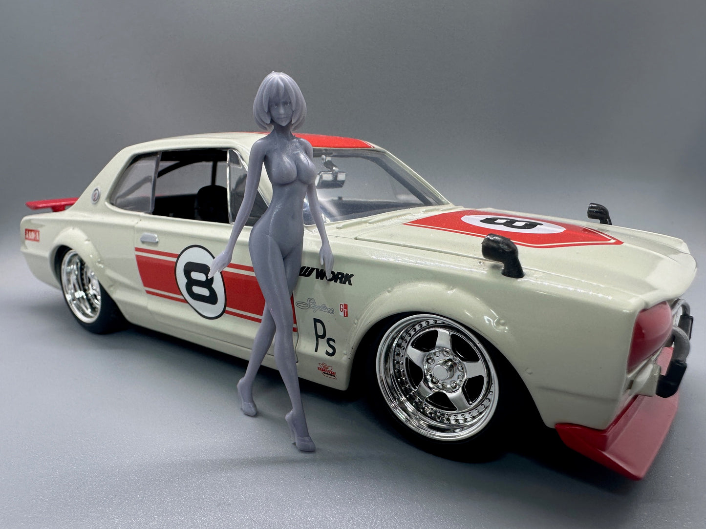 1:24 Scale Sexy Modeling Girl Resin Figure Unpainted