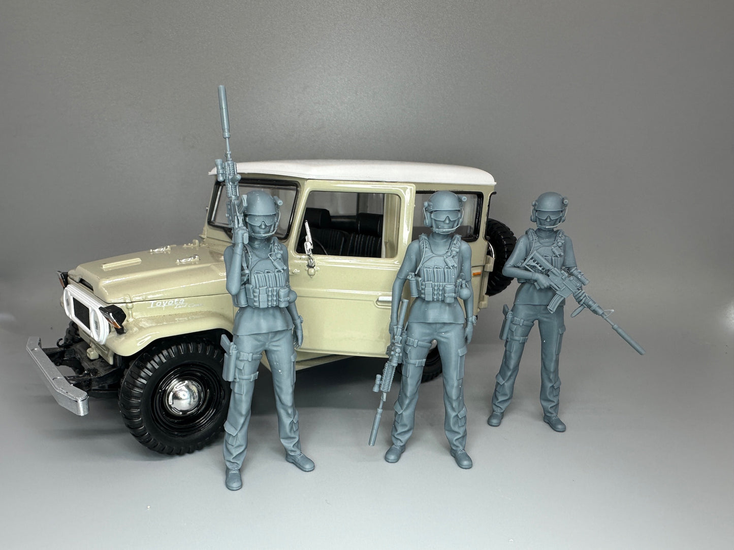 1:24 Scale Delta Force/Spec Ops Military Girls Resin Figures Set of 3