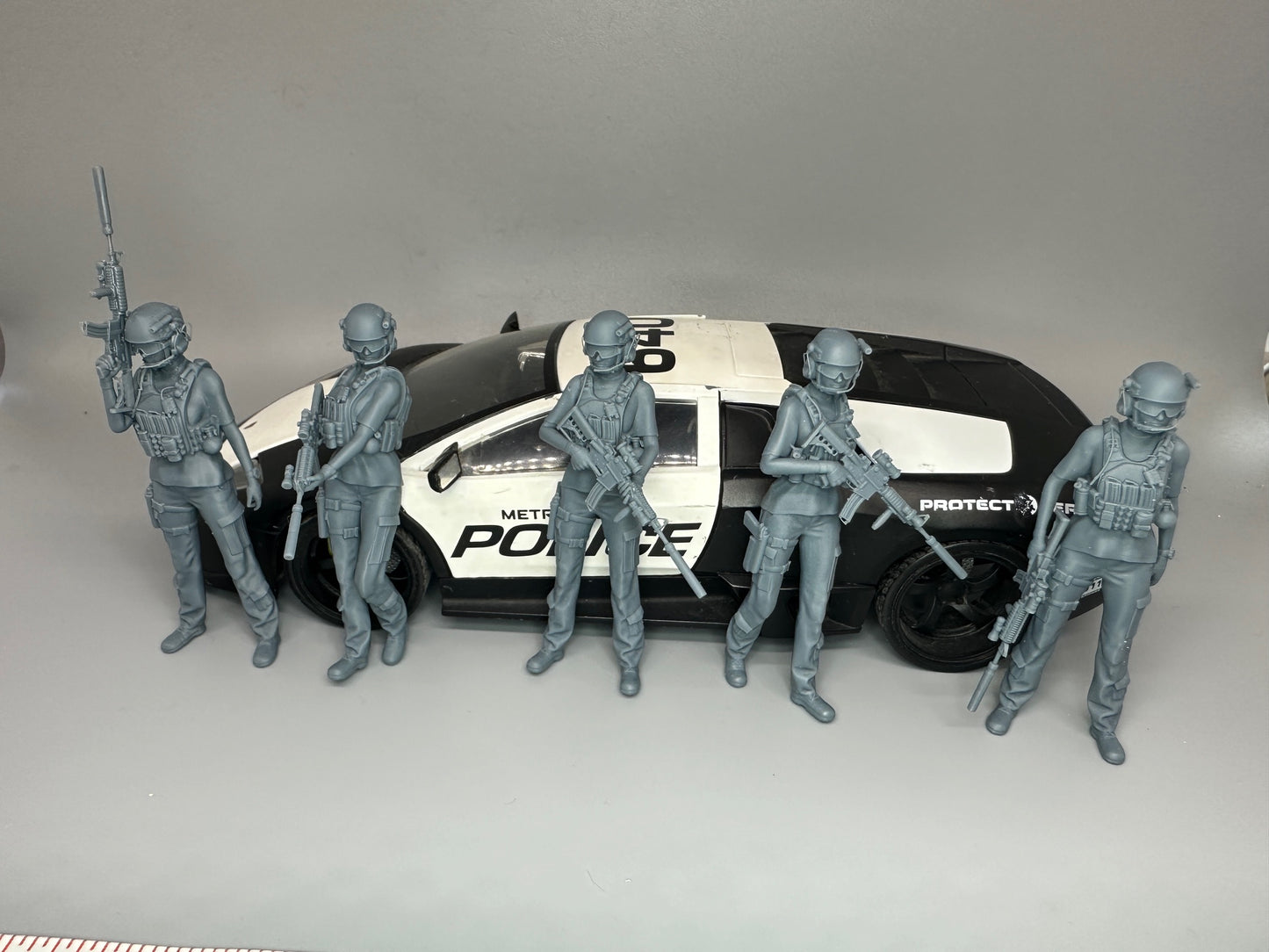 1:24 Scale Delta Force/Spec Ops Military Girls Resin Figures Set of 5