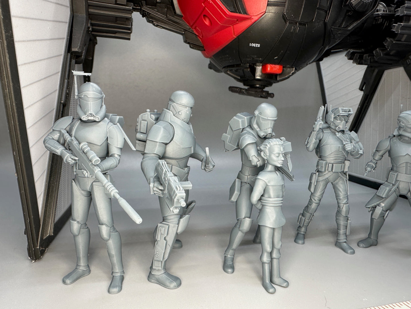 1:24 Scale Resin Star Wars the Bad Batch with Omega Set of 6