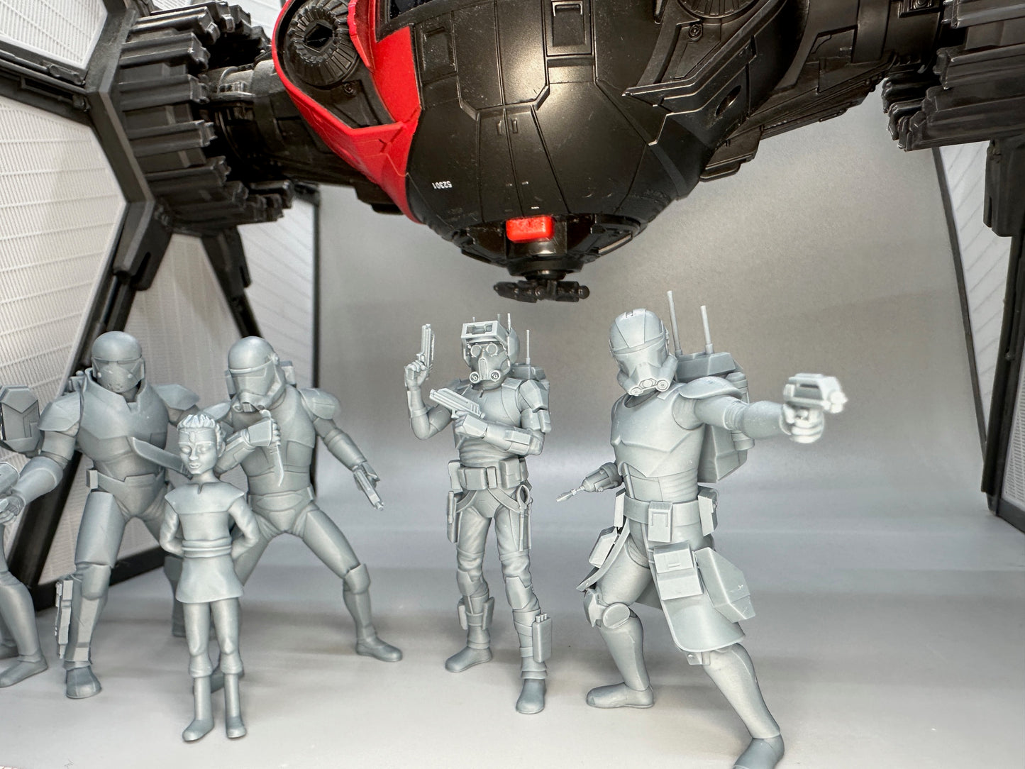 1:24 Scale Resin Star Wars the Bad Batch with Omega Set of 6