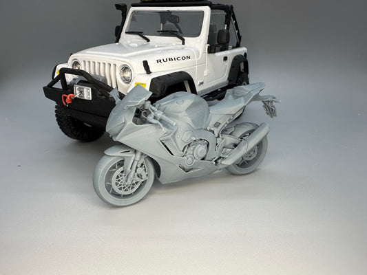 1:24 Scale Honda CBR 1000 Unpainted Resin Model