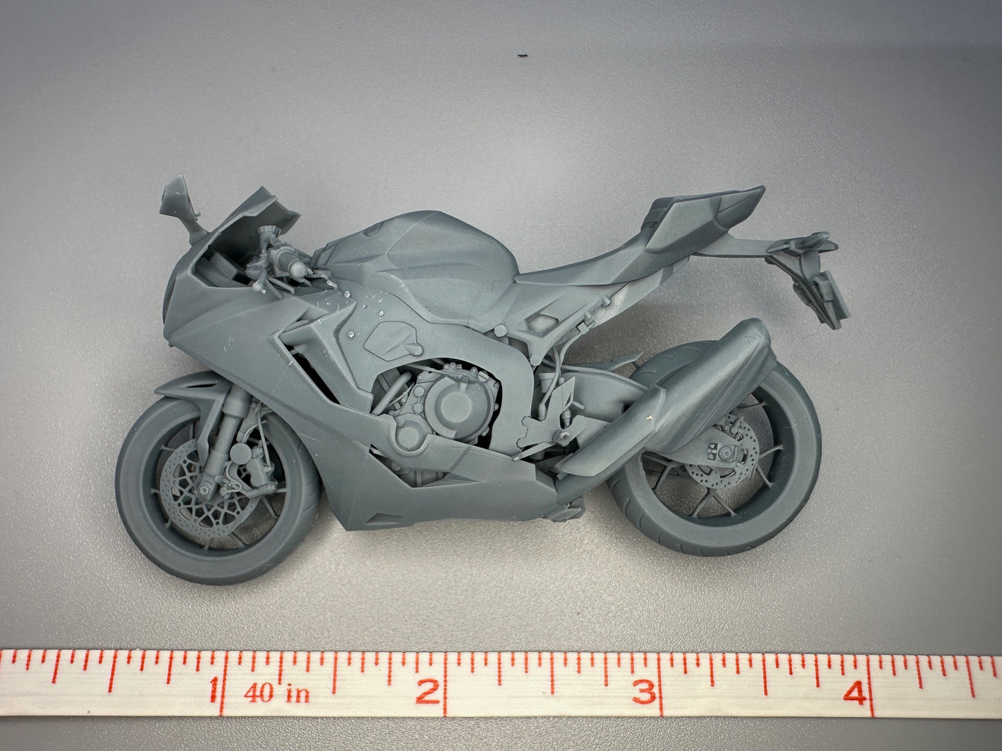 1:24 Scale Honda CBR 1000 Unpainted Resin Model