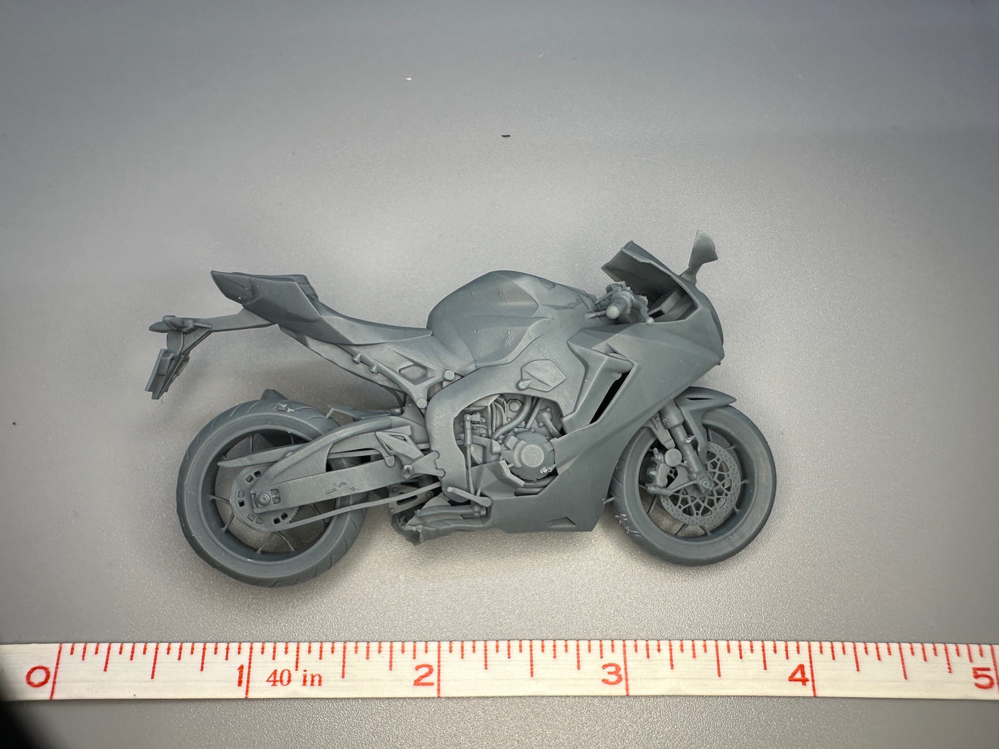 1:24 Scale Honda CBR 1000 Unpainted Resin Model