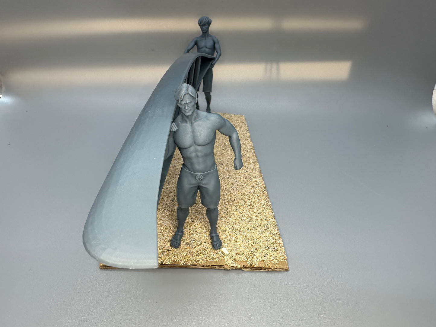 1:24 Scale Guys Going Fishing with Kayak Resin Figures Unpainted Kit