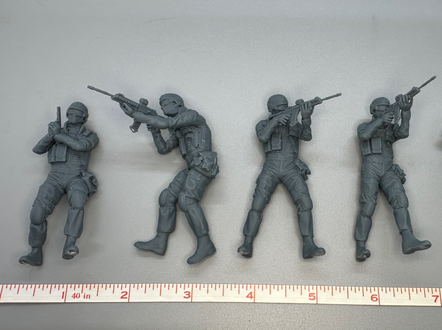 1:24 Scale SWAT Team Resin Figures Set of 4