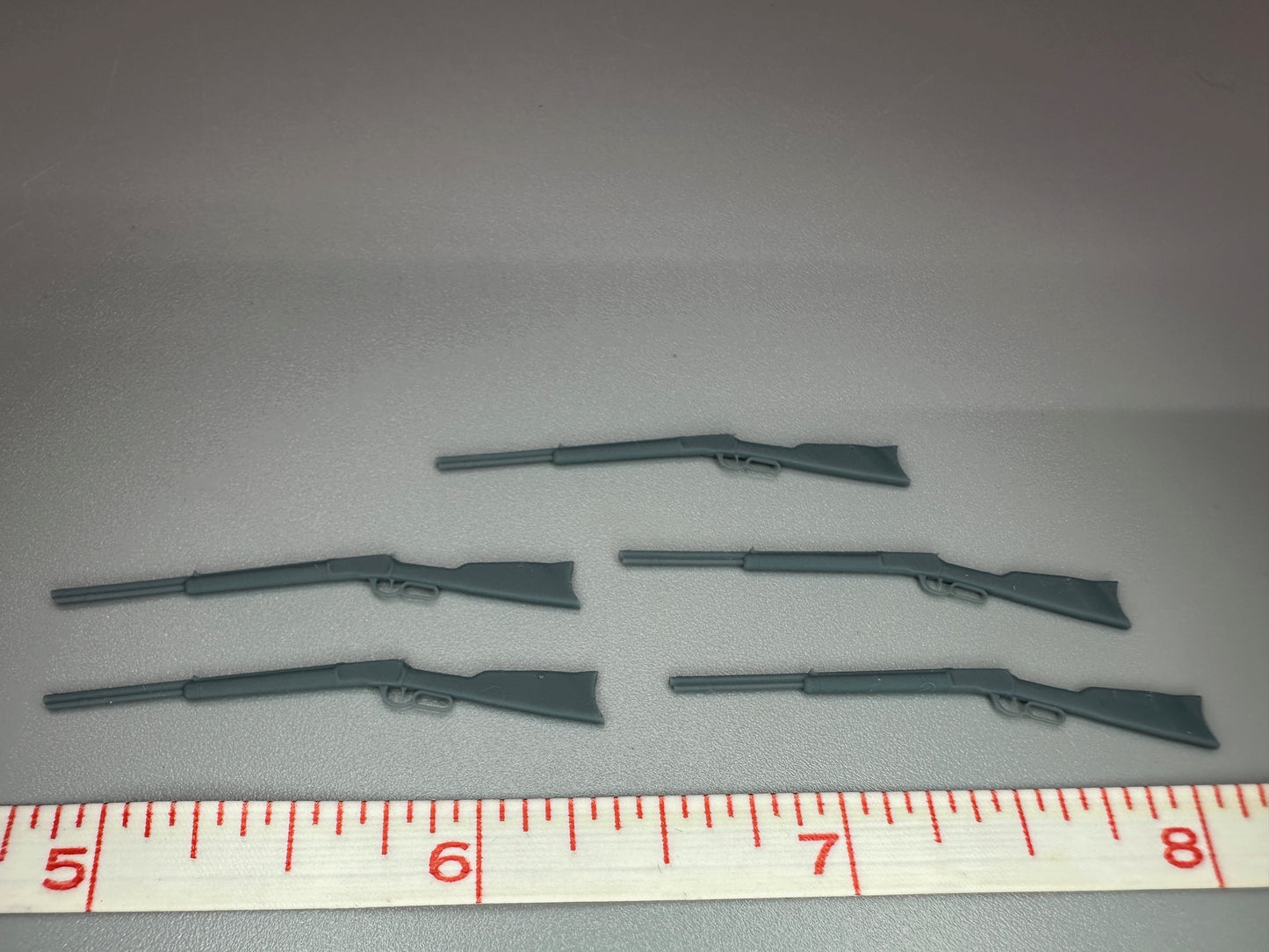 1:24 Scale Resin Lot of 5 Lever Action Rifles Unpainted
