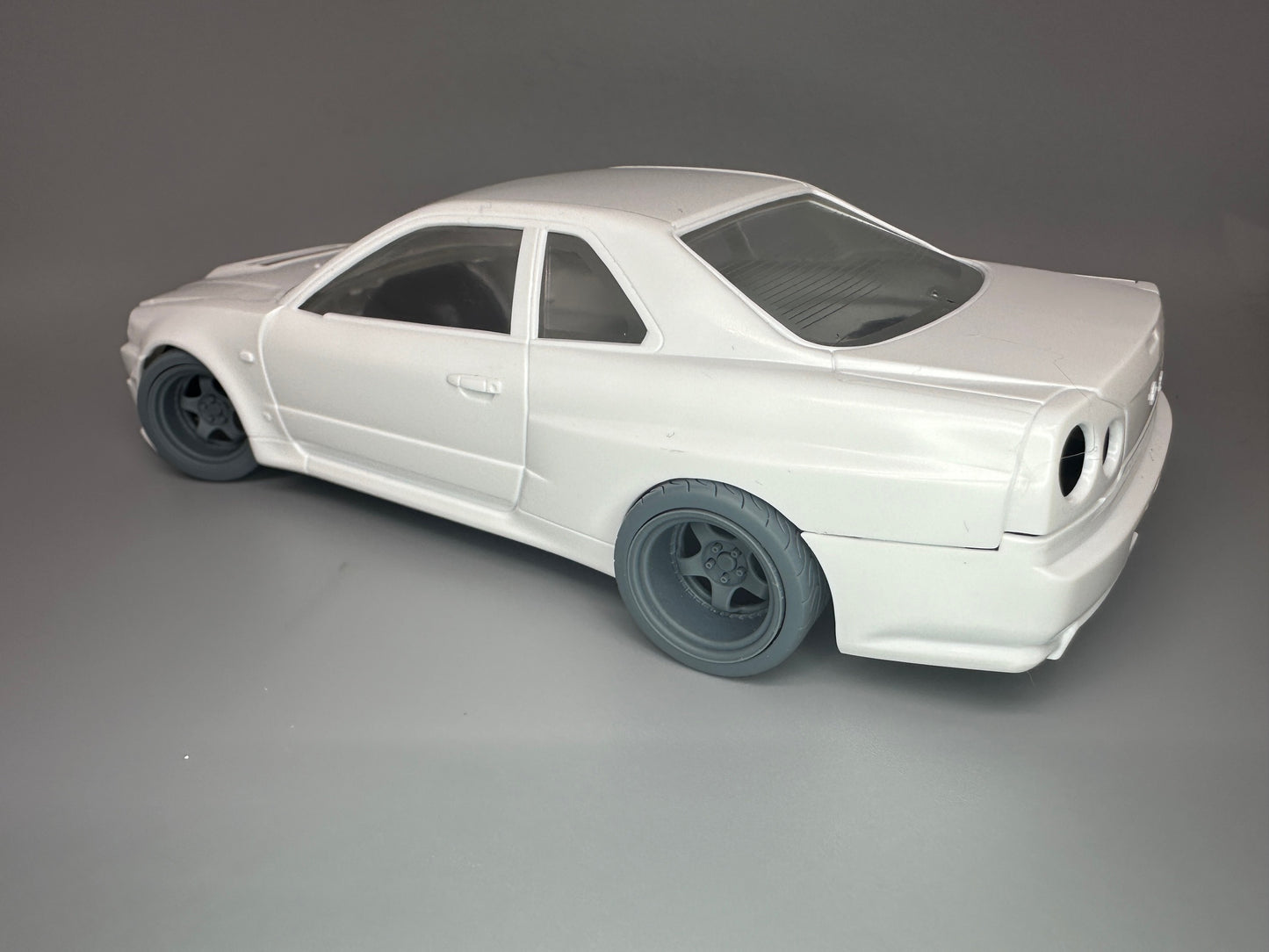 1:24 Scale Work Meister Deep Dish S1 Racing Wheels and Tires Resin