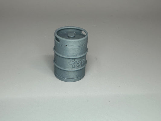 1:24 Scale Coors Light Beer Keg Resin