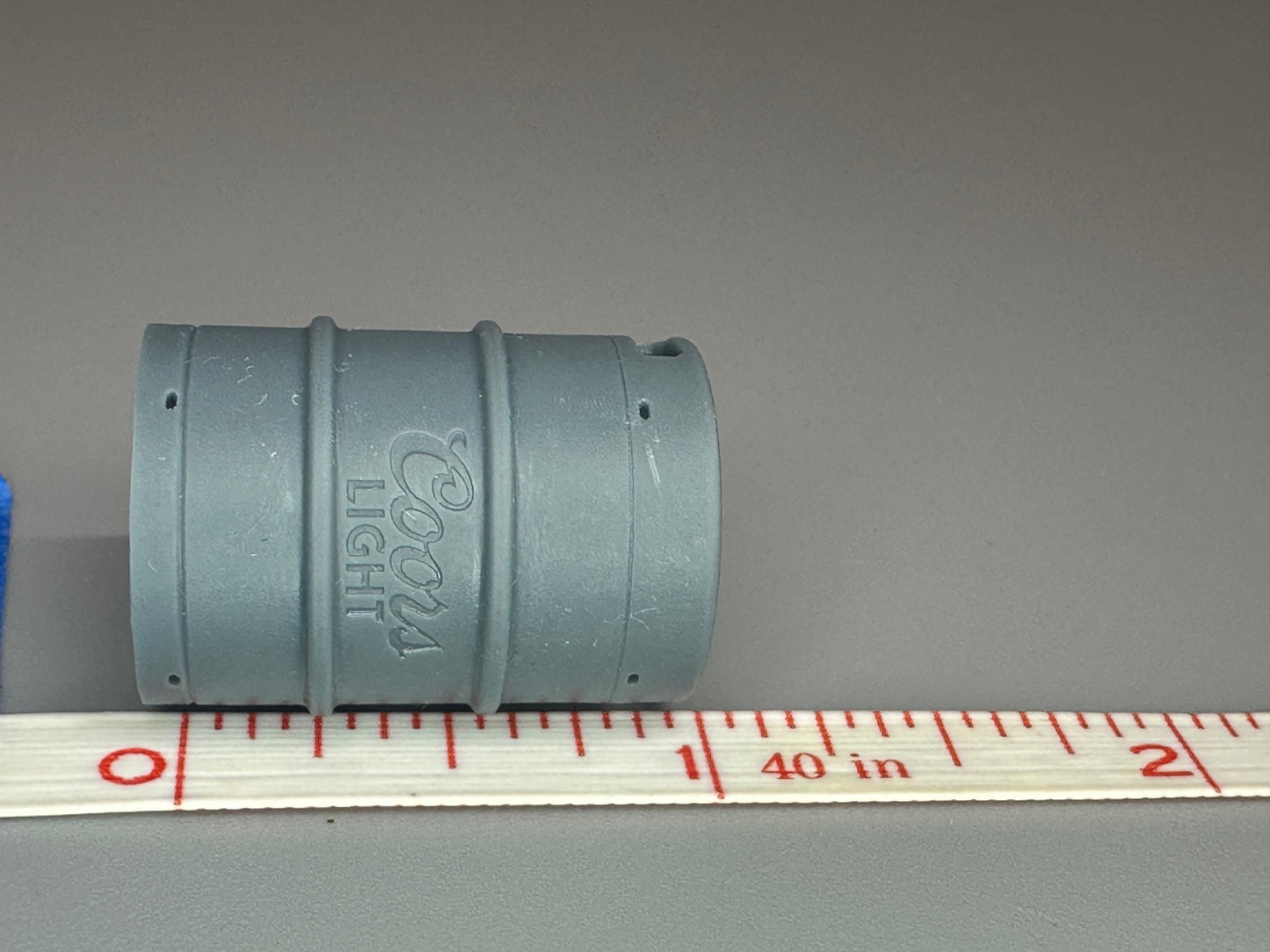 1:24 Scale Coors Light Beer Keg Resin