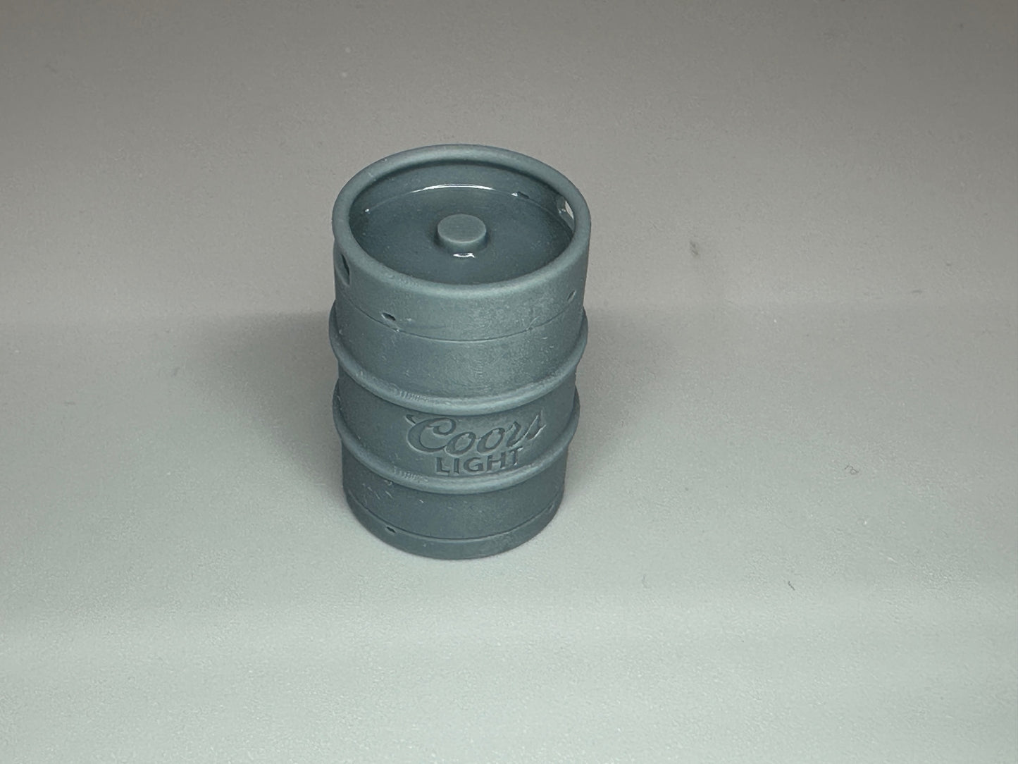 1:24 Scale Coors Light Beer Keg Resin