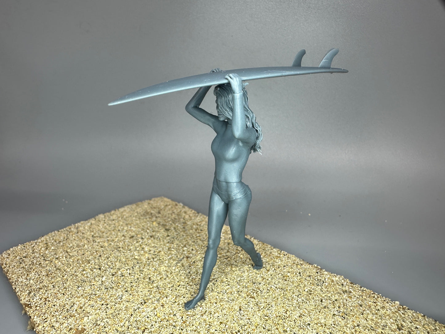1:24 Scale Sexy Surfer Modeling Girl Resin Figure Unpainted