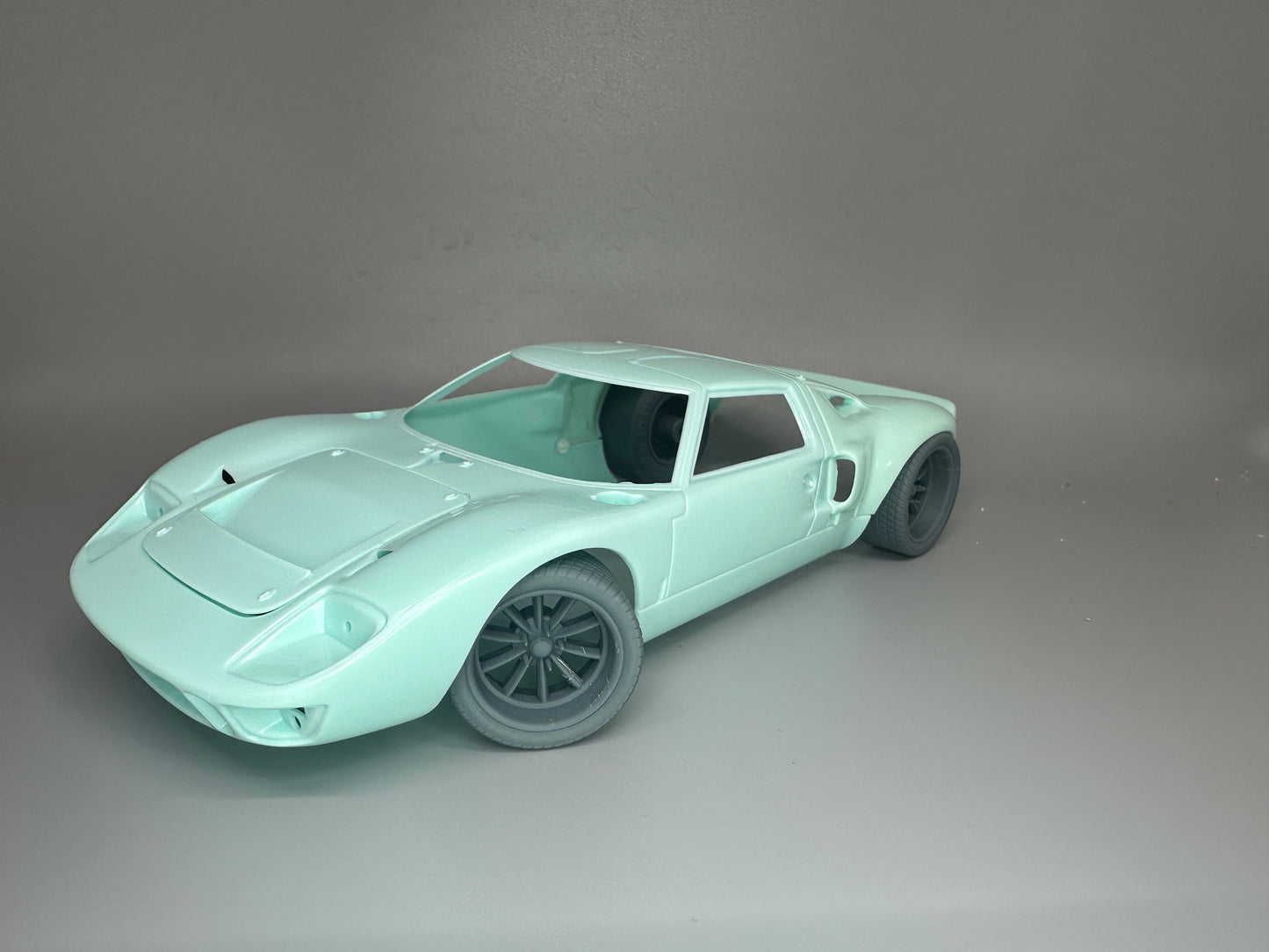 1:24 Scale 10 Spoke Racing Wheels and Tires Resin