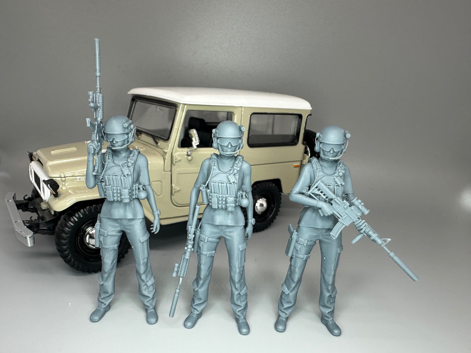 Police and Military Resin Model Figures