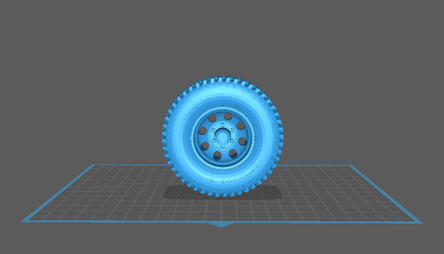 BFG Wheel and Tire (OBJ File for Download)