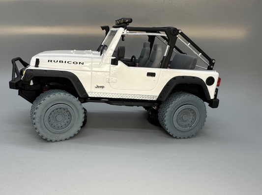 1:24 Scale 4x4 Off Road Rhino Style Wheels and BFG Tires Resin