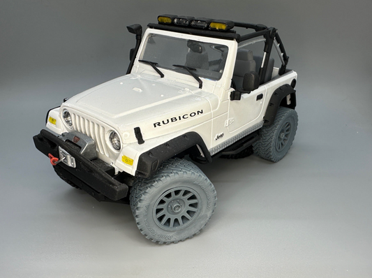 1:24 Scale 4x4 Off Road Method Style Wheels and BFG Tires Resin