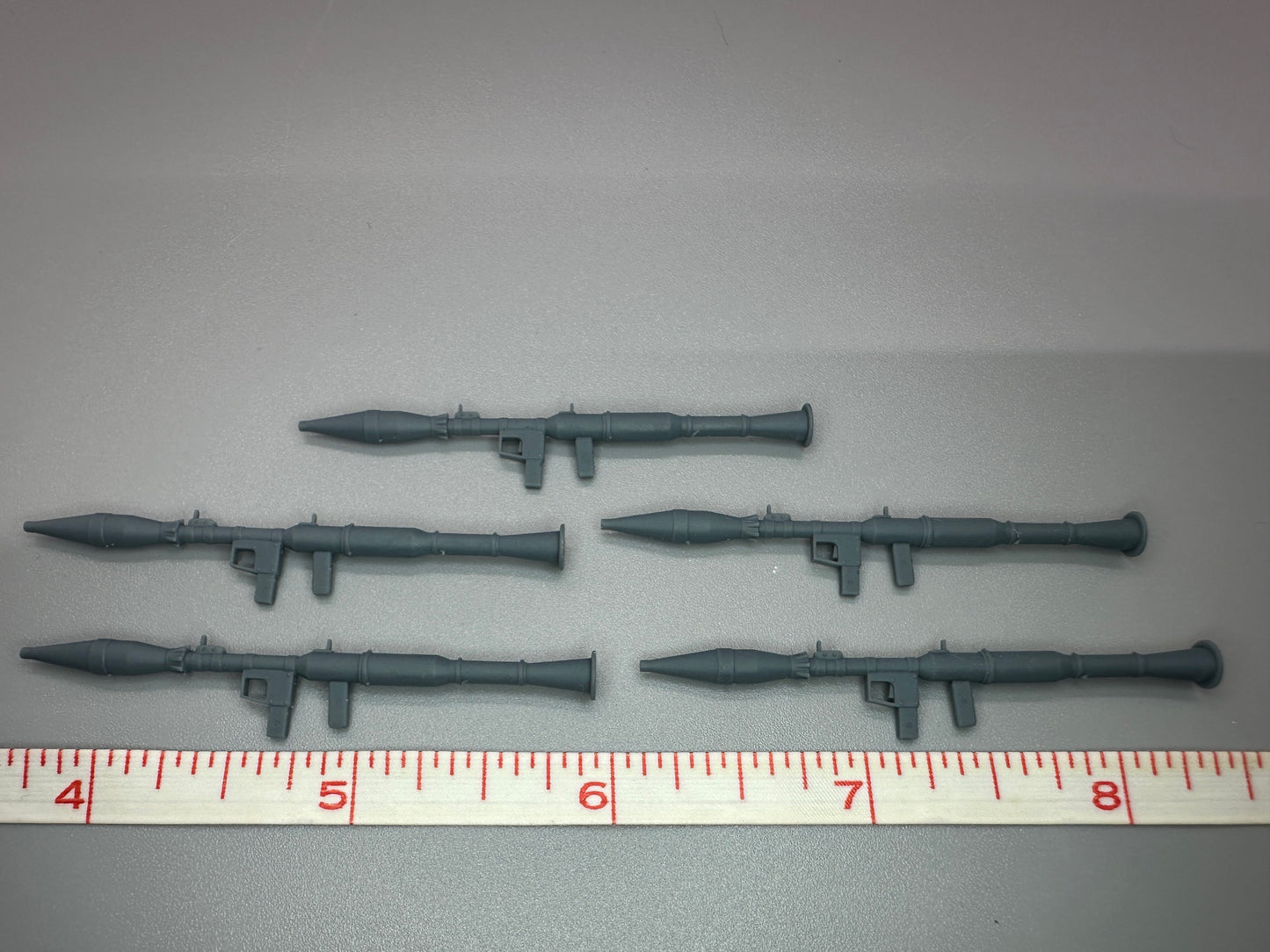 1:24 Scale Resin Lot of 5 RPG (Rocket Propelled Grenade) Unpainted