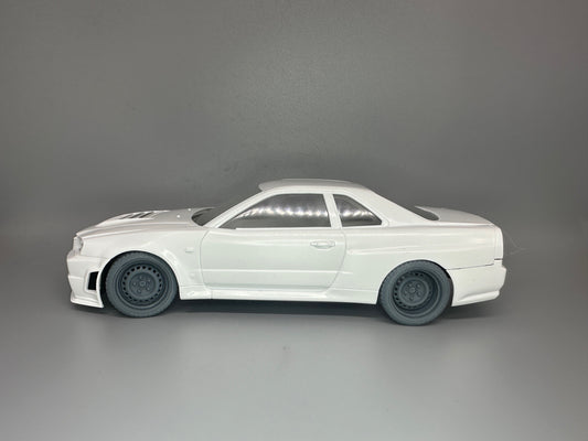 1:24 Scale Stock Steel Wheels and Tires Resin